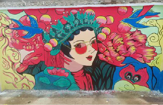  威信墙体彩绘-网红墙