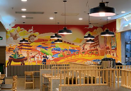  威信商业空间彩绘介绍。