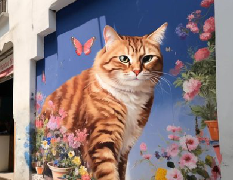  威信自己绘制有个性的手绘墙