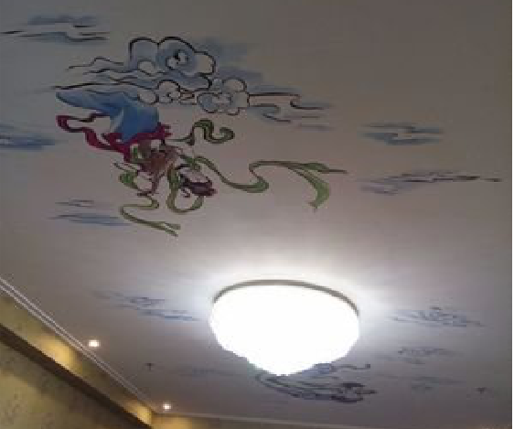  威信如何快速绘制天花板上的手绘墙？