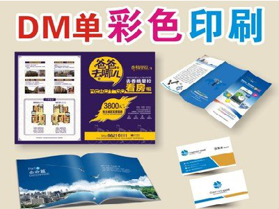  威信单页印刷，色彩搭配简单。