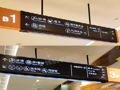  威信如何通过商场标识牌引导客流分布？