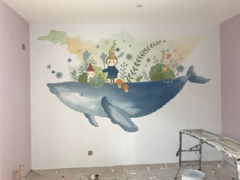  威信手绘墙的特点及优势。